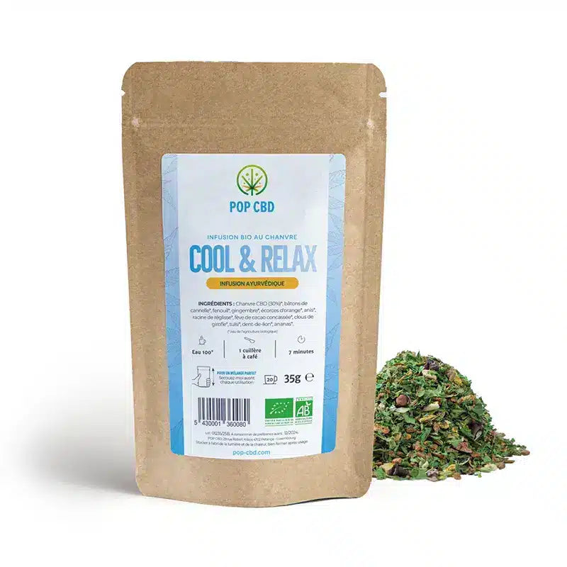 Tisane Cool Relax CBD – Infusion AYURVEDIQUE