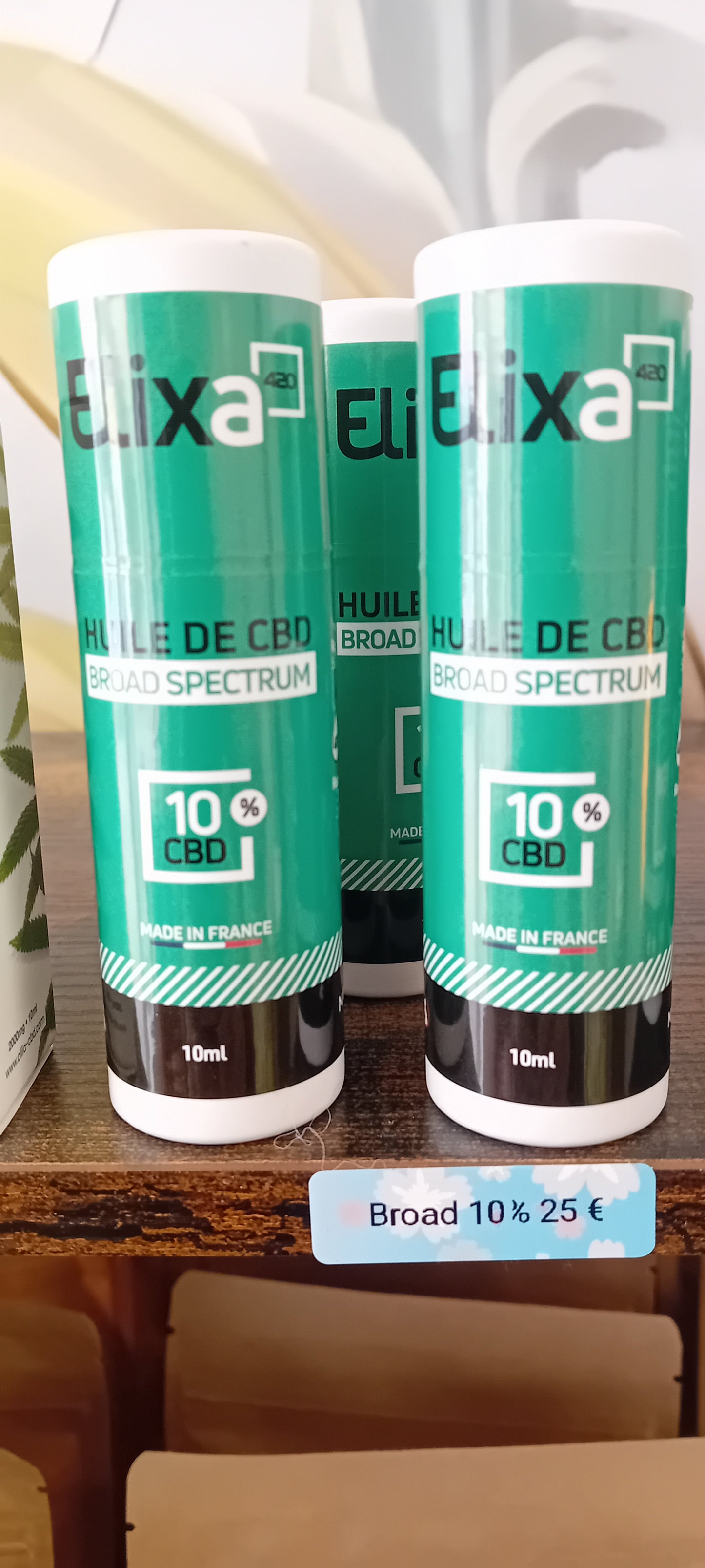 Huile CBD 10% Broad Spectrum Flacon 10 ml ELIXA