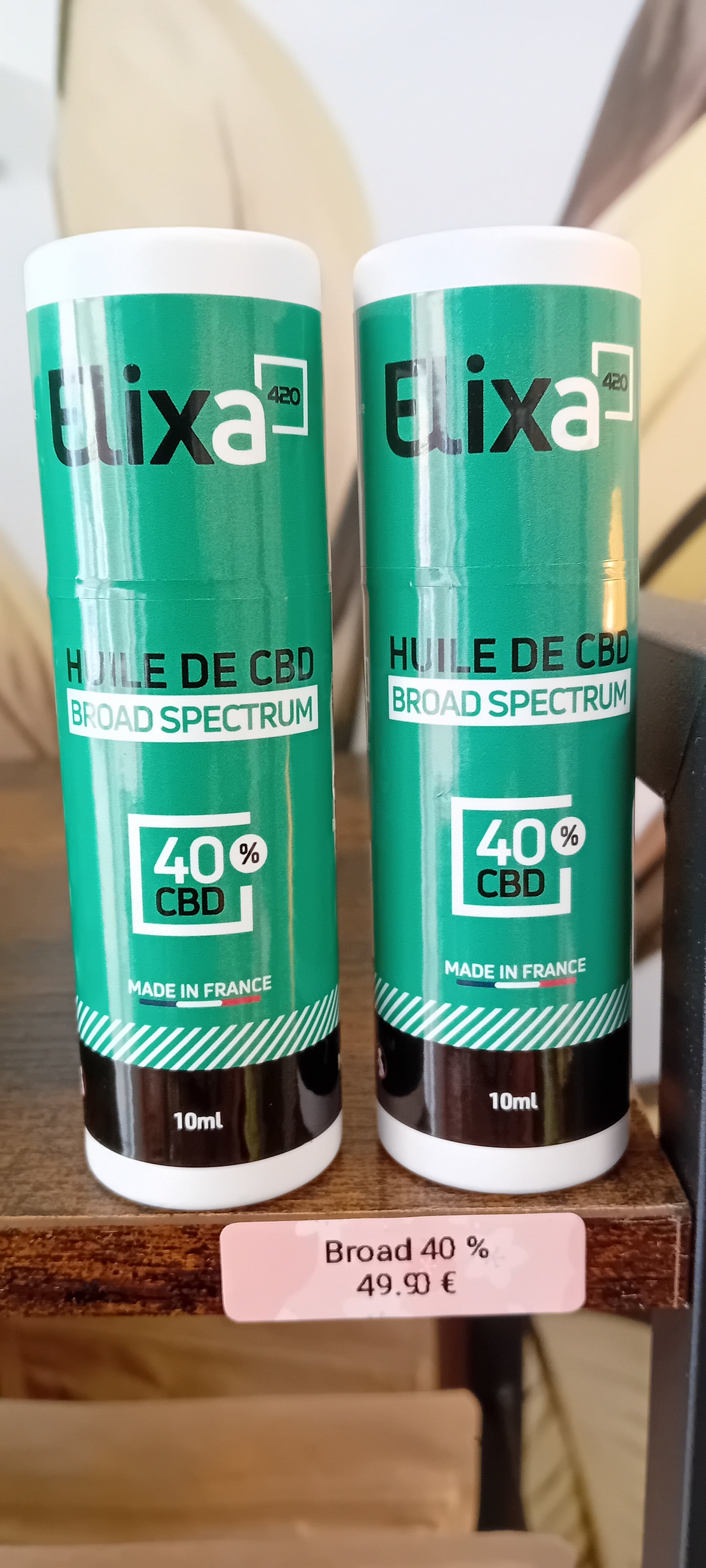 Huile CBD 40% Broad Spectrum Flacon 10 ml ELIXA