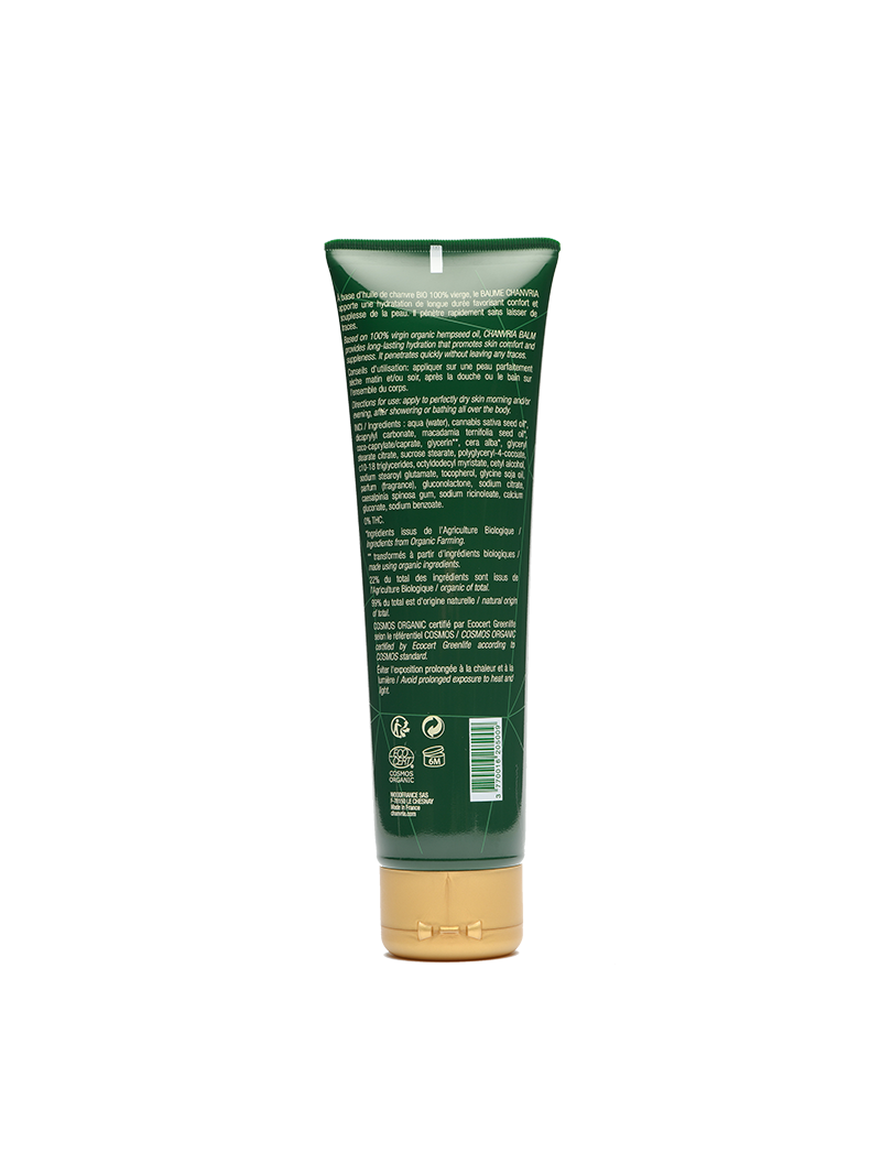 BAUME CORPS CHANVRE certifié BIO 150 ML