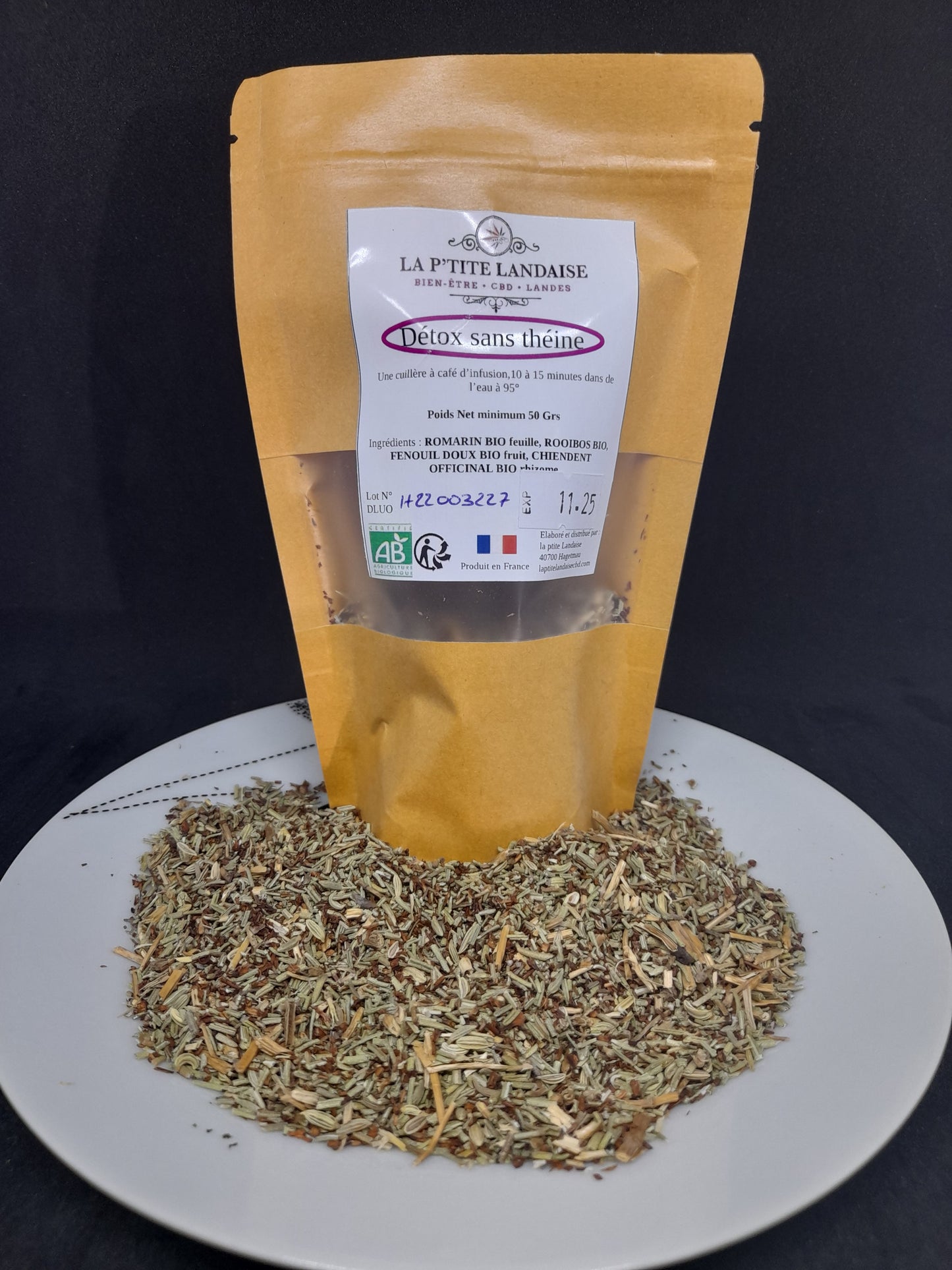 Infusion Détox sans théine 50 grammes Bio France