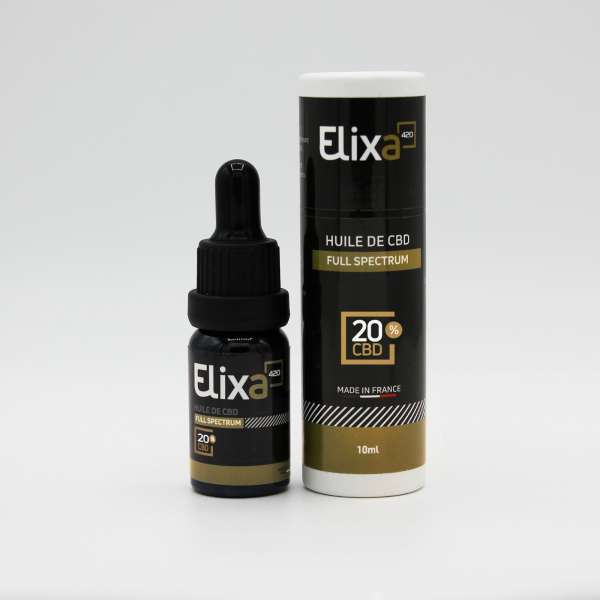 Huile CBD 20% Full Spectrum Nature ELIXA – Puissance et Bien-Être
