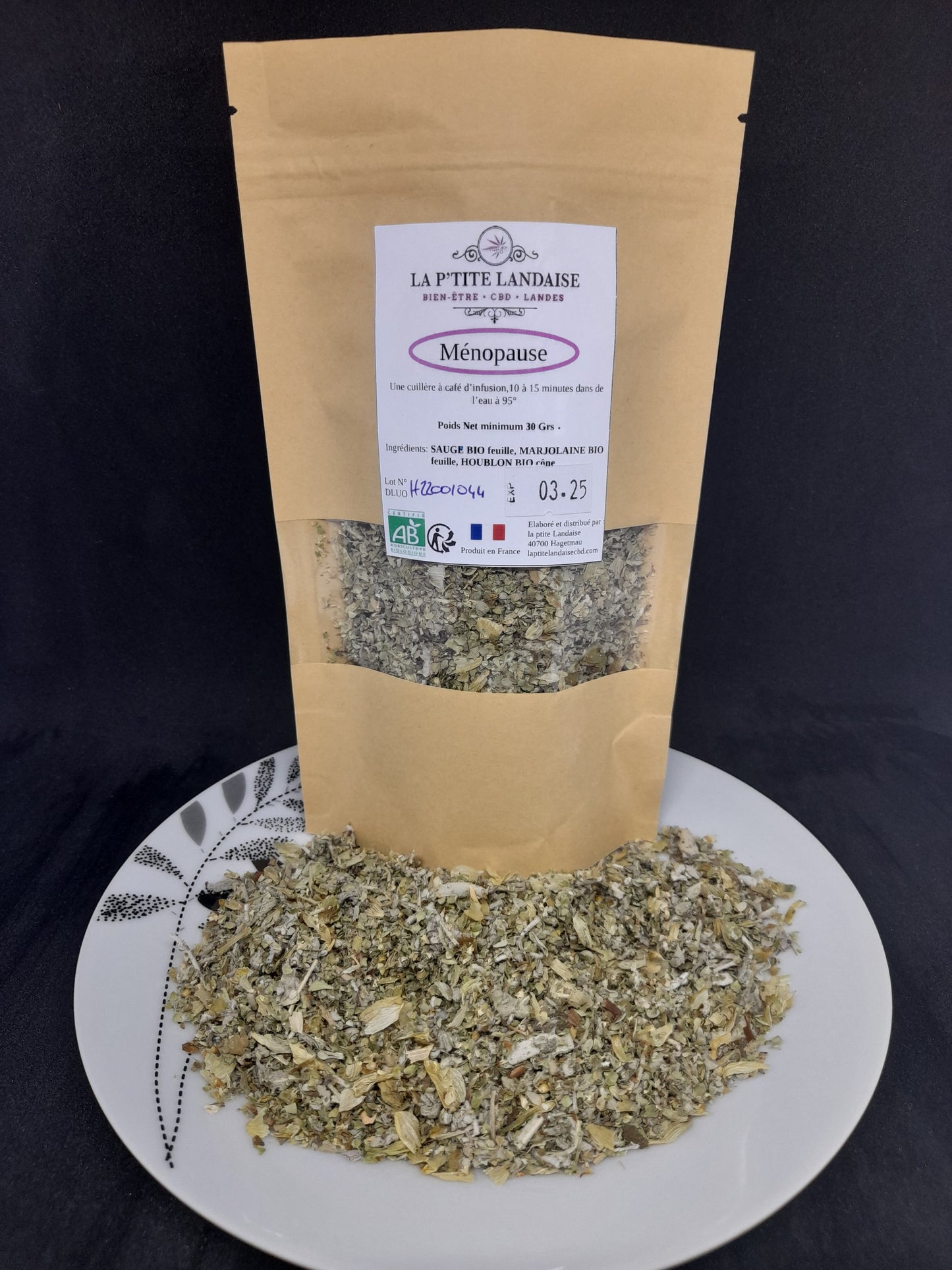 Infusion Ménopause 30 grammes Bio France
