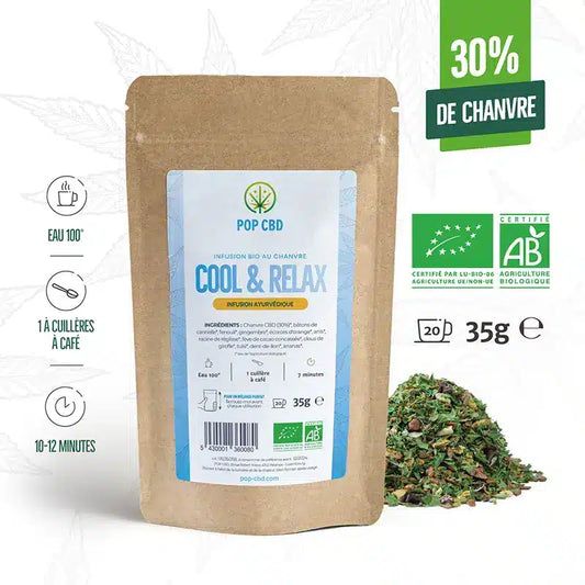 Tisane Cool Relax CBD – Infusion AYURVEDIQUE