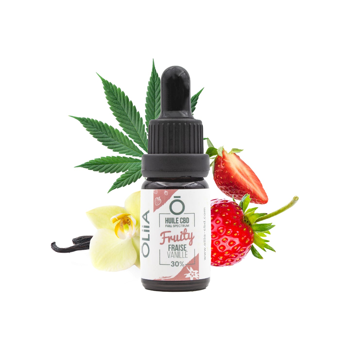 Huile CBD 20% Fruity Vanille/Fraise – Détente Gourmande au Cannabidiol